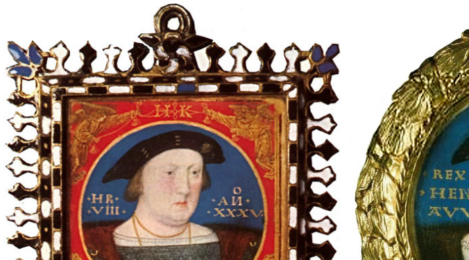 Henry VIII - Two versions of the same miniature
