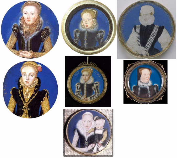 Elizabeth I Tudor - Katherine Grey Seymour - Mary Dudley Sidney - Mary Nevill Fiennes Lady Dacre