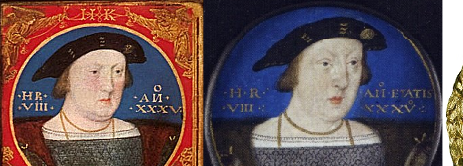 Henry VIII - Three versions of the same miniature