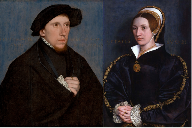 Henry Howard, Earl of Surrey, and his sister, Mary Howard, Duchess of Richmond?