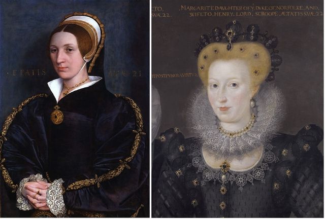 The Toledo Portrait and Margaret Howard, Baroness Scrope (1543-1591), daughter of Henry Howard, Earl of Surrey, and granddaughter of Thomas Howard, 3rd Duke of Norfolk