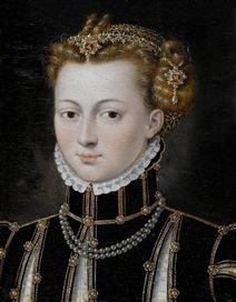 Called Artwork by Jean Clouet, Portrait of a noble lady, Made of Oil on panel