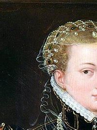 Portrait of Margaret Duchess of Parma, Regent of the Netherlands, c.1559/67 Oil Painting Reproduction – Francois Clouet (c.1510-1572)