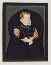 Called Mary, Queen of Scots  by George Perfect Harding, probably after Lucas de Heere, watercolour, 1831