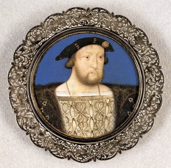 Henry VIII by Lucas Horenbout/bolte – Miniature in the Louvre