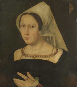 Anna van Spangen, Wife of Adriaen van der Goes 1543, Follower of Joos van Cleve