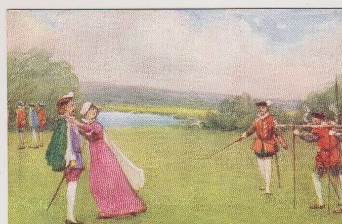 Warwick Pageant: Scene at the Proclamation of Lady Jane Grey as Queen. From a Water Colour Drawing by J.N. Bolton
