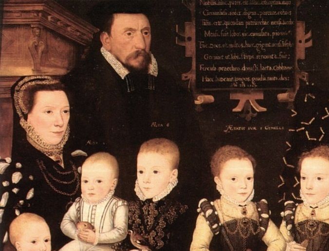 William Brooke Baron Cobham and his family, dated 1567.jpg