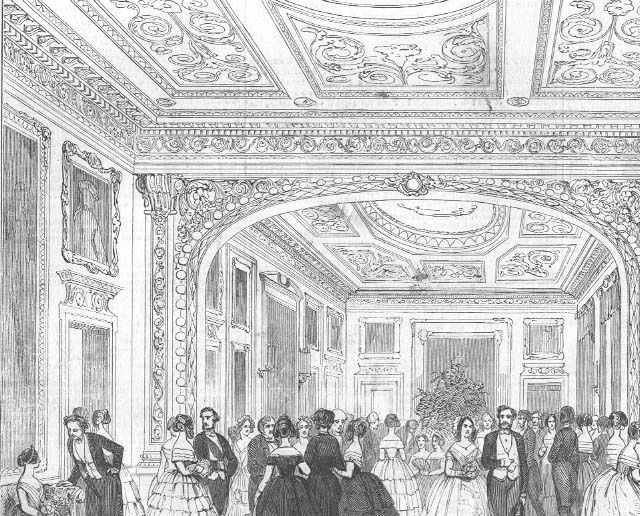 A ball at Devonshire House in 1850, from the Illustrated London News