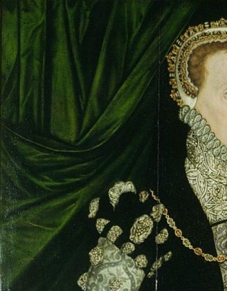 Mildred Cooke, Lady Burghley by Hans Eworth, at Hatfield House