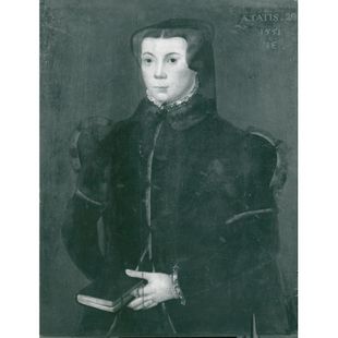 Lady Le Strange, 1551, by Hans Eworth