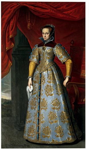 Queen Mary I of England (1516 - 1558), 17th century (painted), After Anthonis Mor – Victoria and Albert Museum