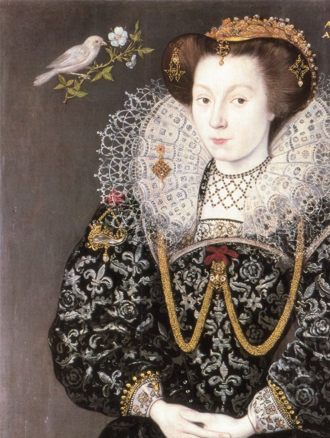 Signed and dated portrait of Elizabeth Brydges, aged 14, daughter of the 3rd Baron Chandos and maid of honour to Elizabeth I, 1589