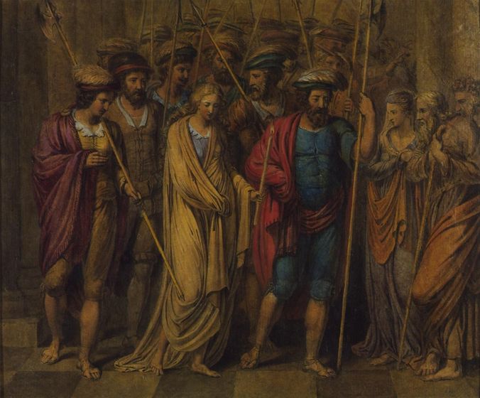 The Penance of Jane Shore in St Paul’s Church, c.1793, by William Blake