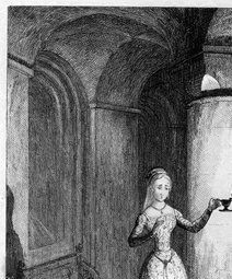 Queen Jane's first night in the Tower by George Cruikshank