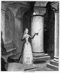 Queen Jane's first night in the Tower by George Cruikshank