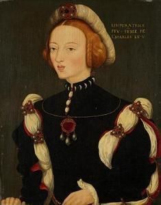 William Scrots – Portrait D'une Femme De Cour