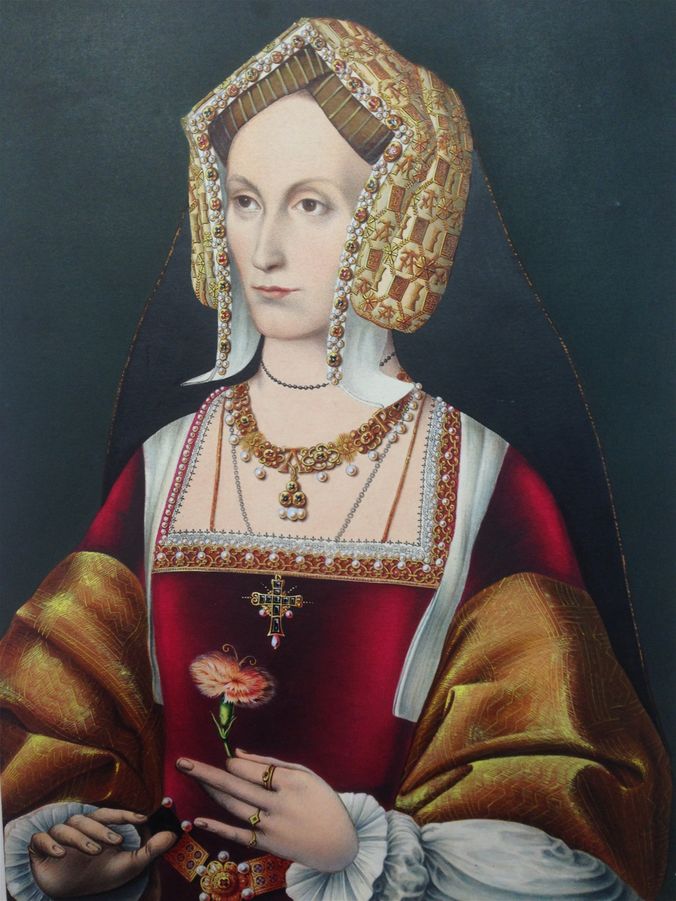 Portrait of Johanna, Lady Abergavenny, in which she is wearing a cross