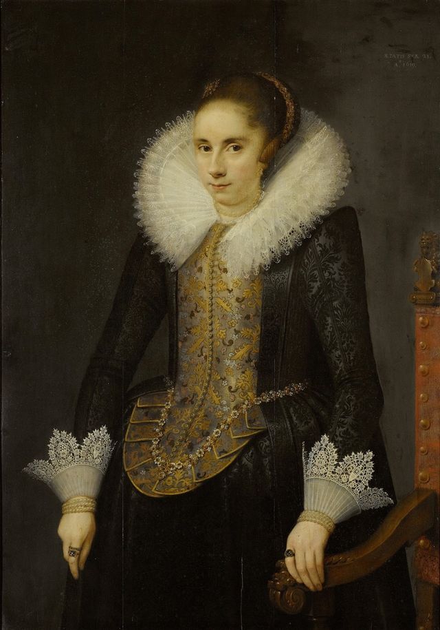 Catharina Fourmenois (1598-1665) in 1619, Attributed to Salomon Mesdach