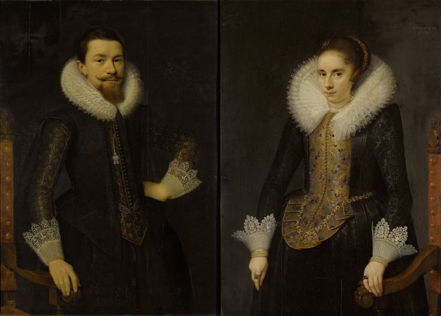 Portrait of Pieter Boudaen Courten & his wife Catharina Fourmenois