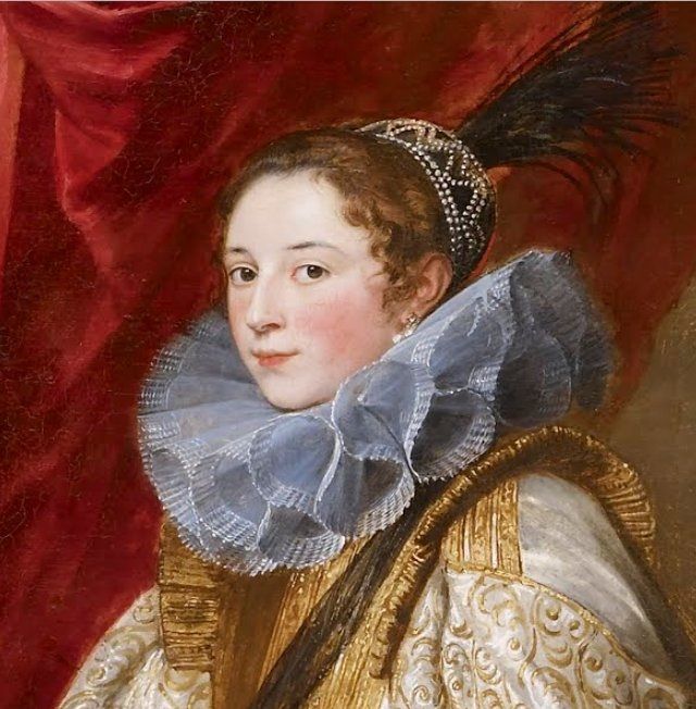 Genoese Noblewoman by Anthony van Dyck (detail)