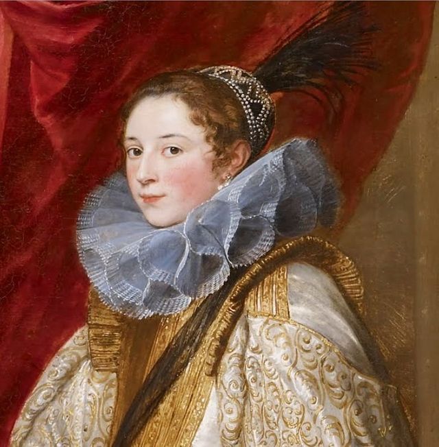 Genoese Noblewoman by Anthony van Dyck (detail)