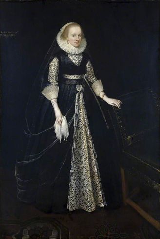 Elizabeth Howard (1586–1658), Countess of Banbury by Daniel Mytens