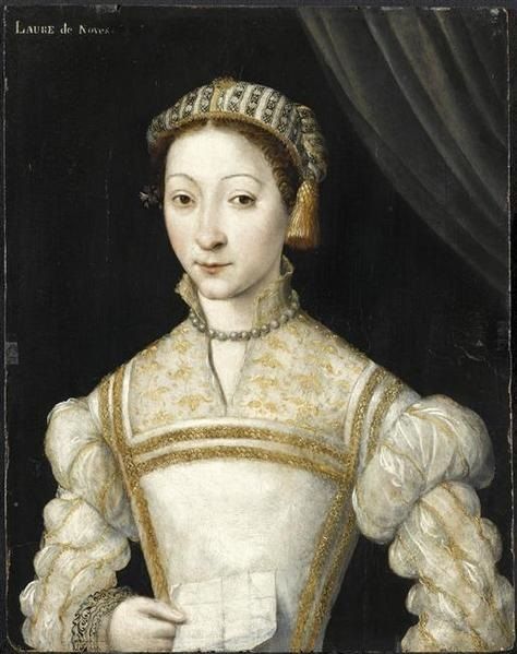 Portrait of a lady at Château de Chantilly, inscribed Laure de Noves