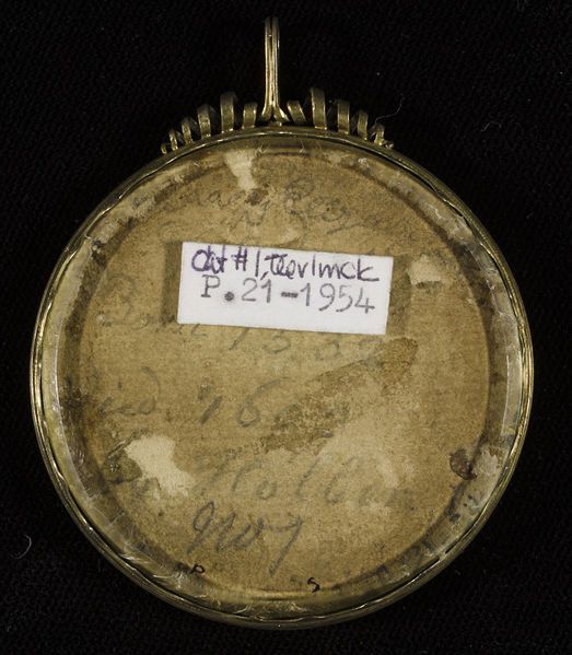 A Girl, formerly thought to be Queen Elizabeth I as Princess by Levina Teerlinc – Picture of the Back