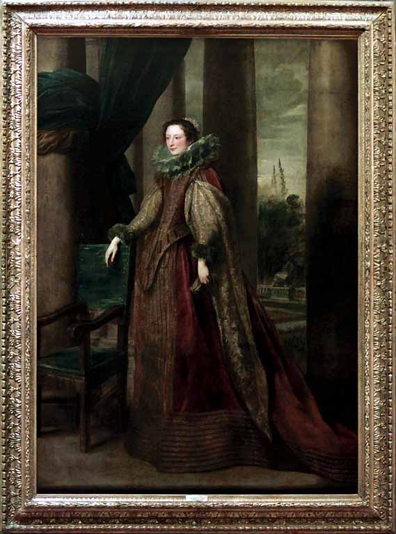 Portrait d'une noble génoise by Anthony van Dyck – Louvre
