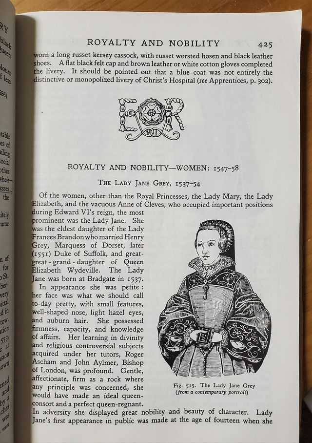 Lady Jane Grey – The Norris Portrait. Sketch by Herbert Norris